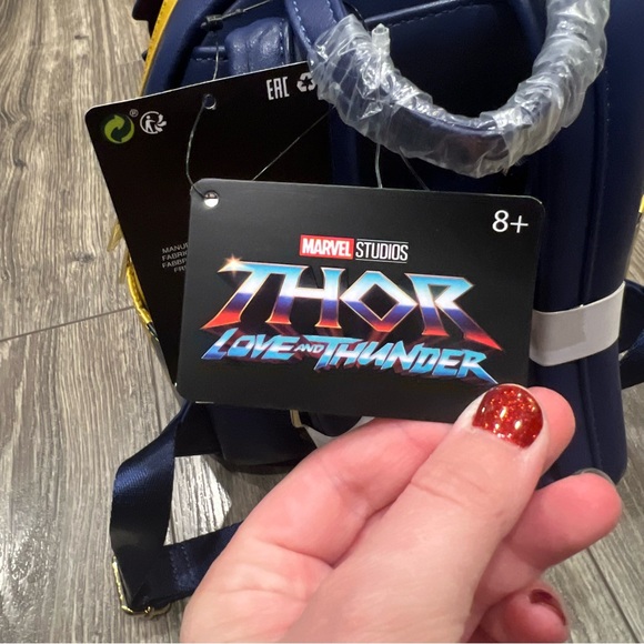 NWT! Loungefly Disney Marvel Thor Love and Thunder Cosplay Mini Backpack - Picture 5 of 8